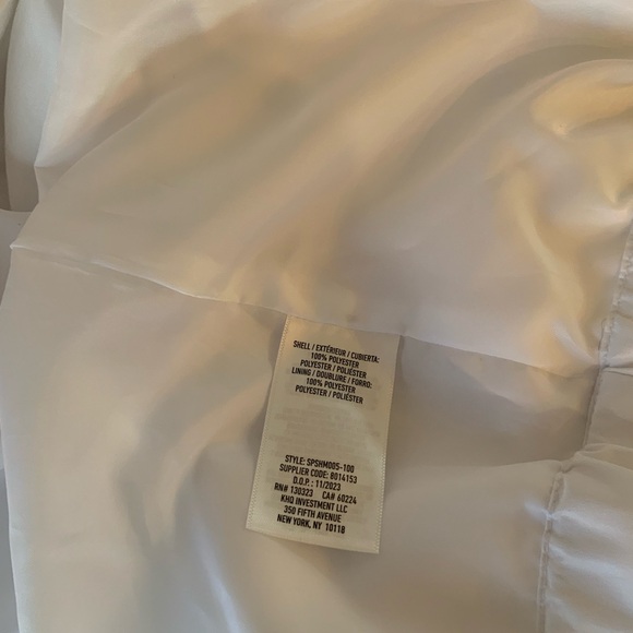 Spyder White Windbreaker Jacket with Hood - Picture 7 of 13